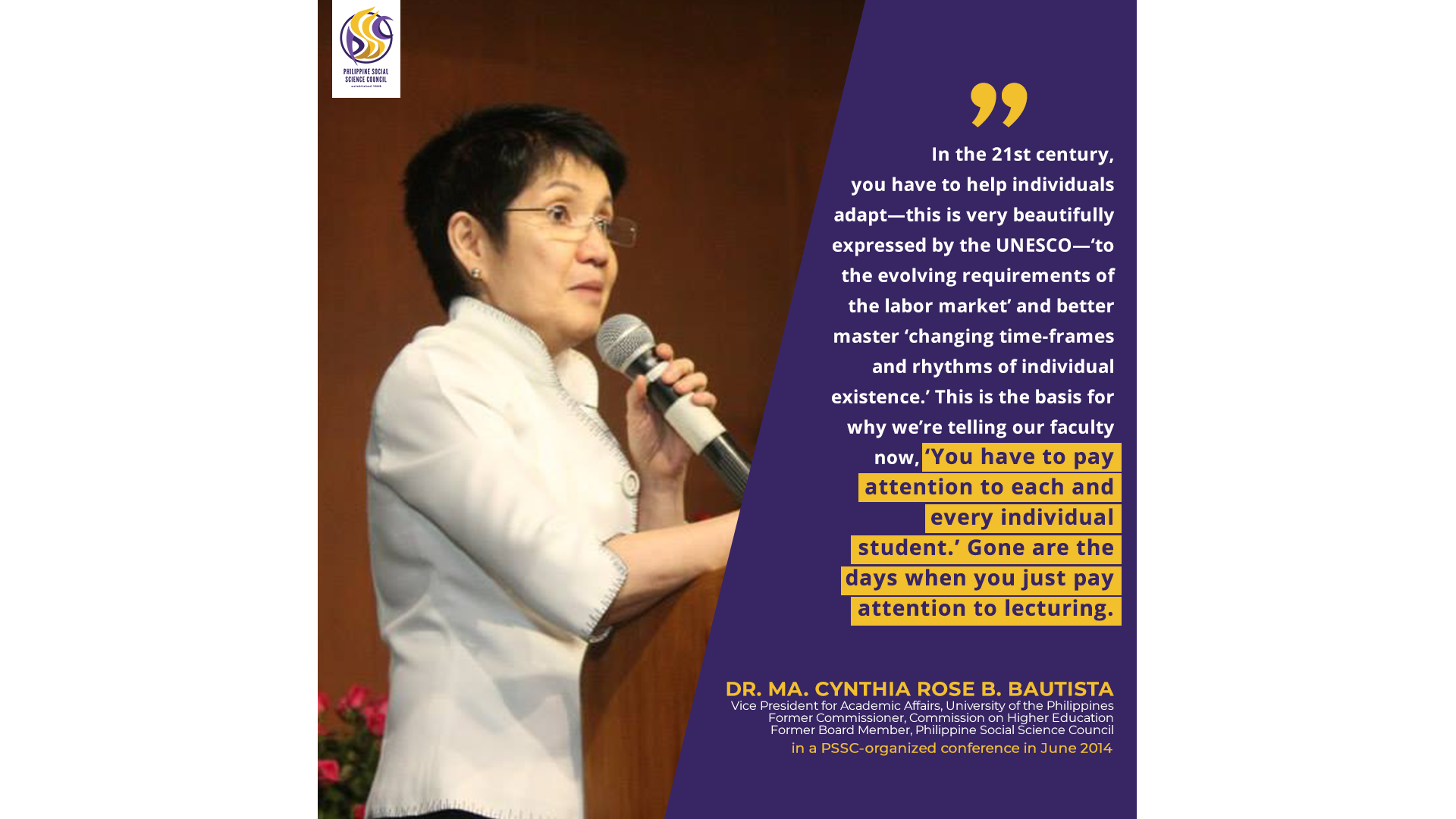 Dr. Cynthia Bautista’s “Reflections On Philippine Higher Education ...