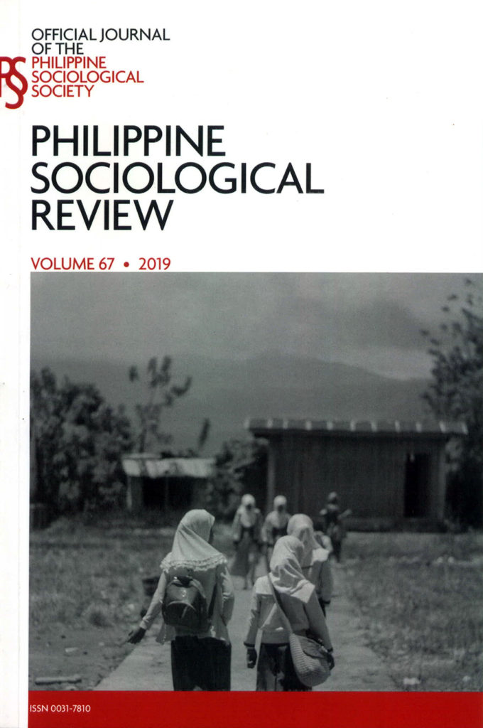 Philippine Sociological Review Vol 67 Philippine Social Science Council 