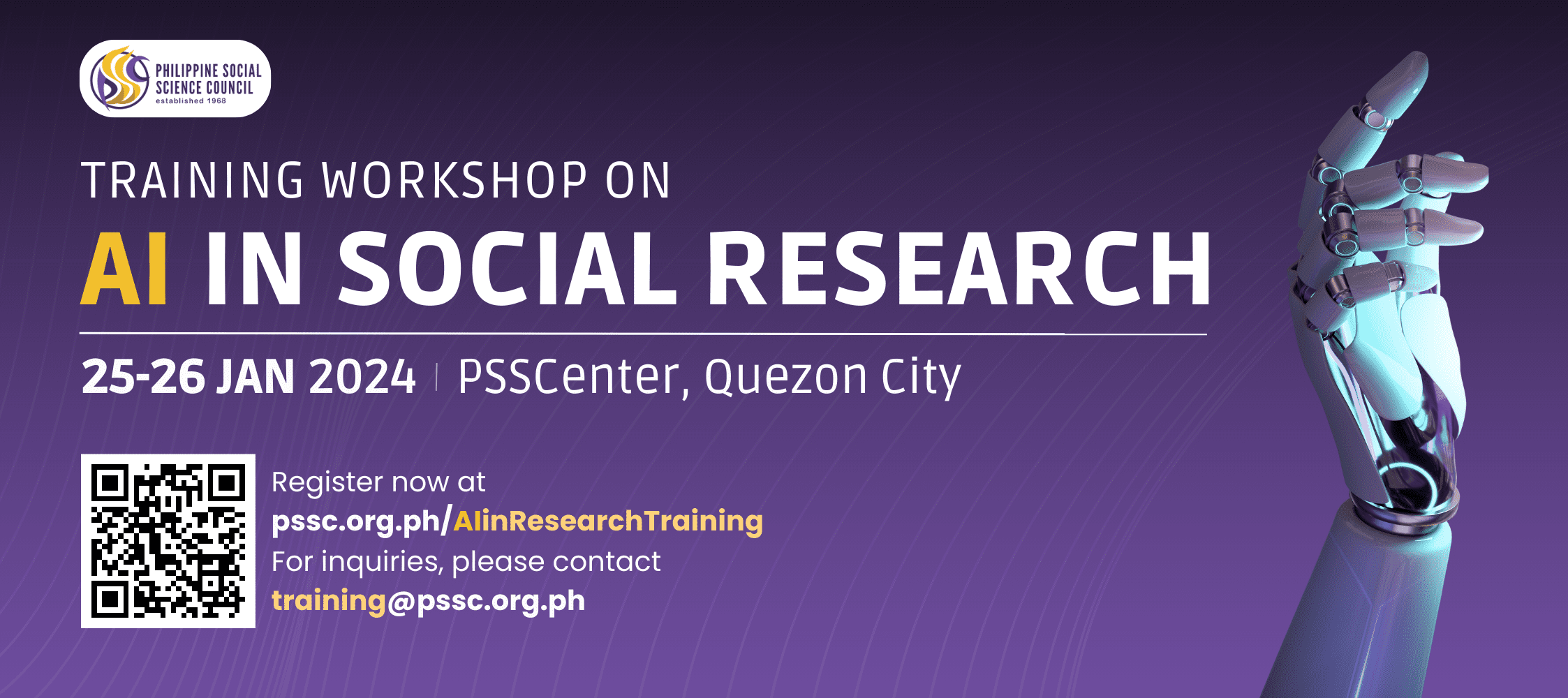 January 2024 Training Workshop on AI in Social Research – Philippine ...